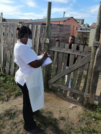 Covid-19 screening in Thembalethu