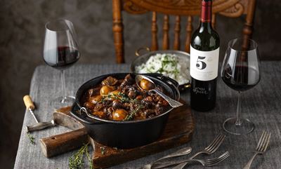 Impress your family with beef, bacon and mushroom potjie