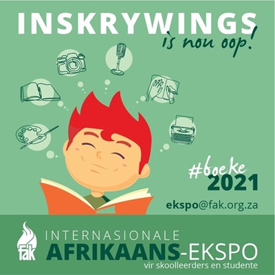 Skryf in vir Afrikaans-Ekspo