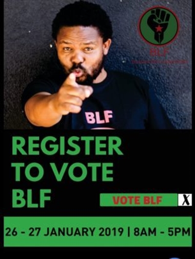 BLF promises all unemployed R5K a month, along with jobs for everyone