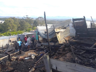 Disaster teams aid fire-affected residents