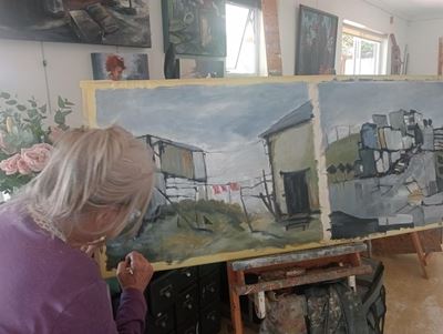 Groot Brak skilders deel in opening
