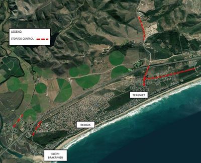 Update on roadworks near Great Brak River