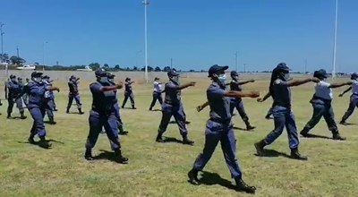Western Province women's drill squad in town
