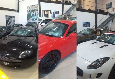 R10 million – The estimated value of the damaged Cape Town luxury cars