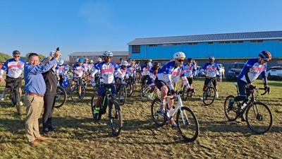 Winde and his team introduce pedal power for transport and safety