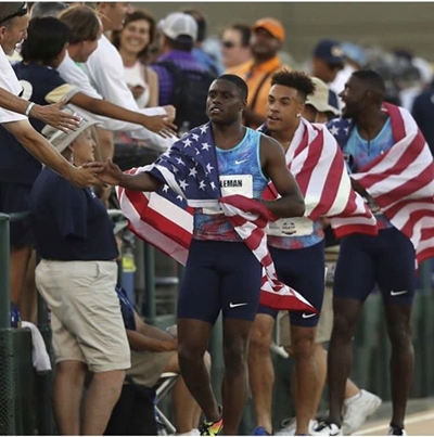 Christian Coleman breaks 60m indoor world record with time of 6.37