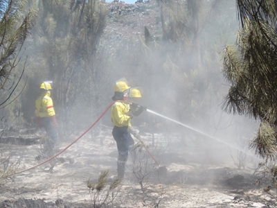 Vermaaklikheid brand weer