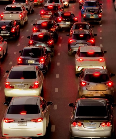 Heavy congestion on the N1 inbound after 2 weeks of rain