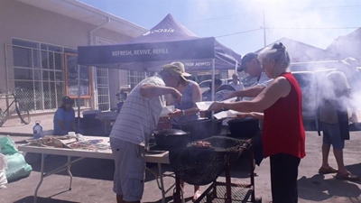Scorcher doesn't stop street market