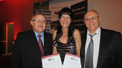 Women in front row at chamber awards