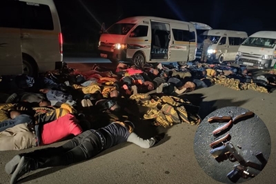 More than 150 undocumented immigrants in minibus taxi convoy nabbed in Free State