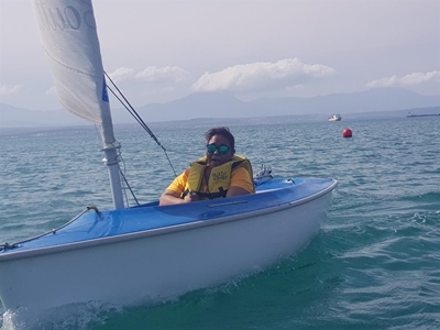 Locals have a go at sailing