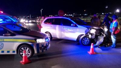 2 accidents, but no one injured