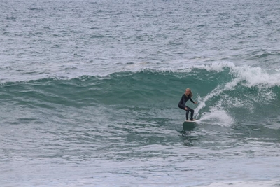 Budding surfer makes big waves
