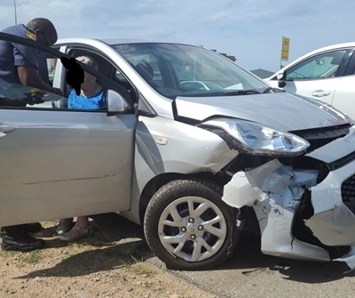 Two vehicles in accident on Louis Fourie