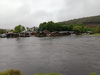 Flooded rivers, road closures in Mossel Bay