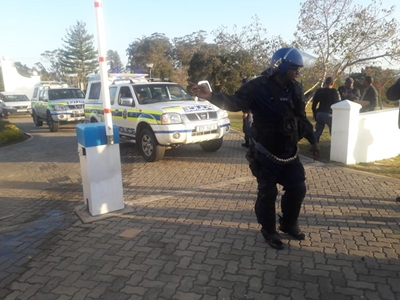 Update: Protest at university