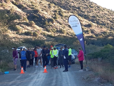 Parkrunners braving the cold