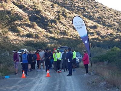 Parkrunners braving the cold