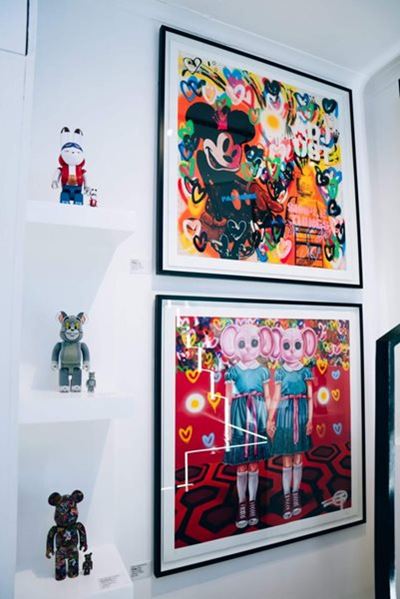 Find high-end art and luxury couture 
