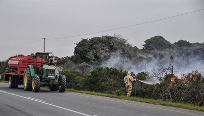 Brand jaag inwoners op hol