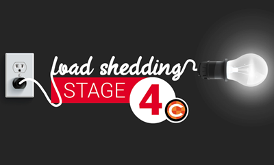 Stage 4 load shedding implemented