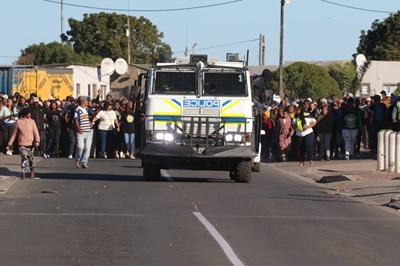Optog in Mosselbaai onderweg 