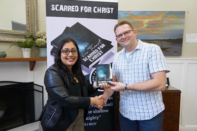 Filling station shooting survivor launches his book