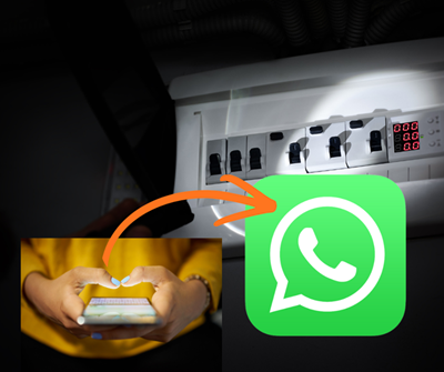 Reporting electrical faults via WhatsApp
