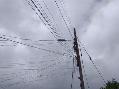 Cutting of illegal conductors around KwaNonqaba informal settlements operation