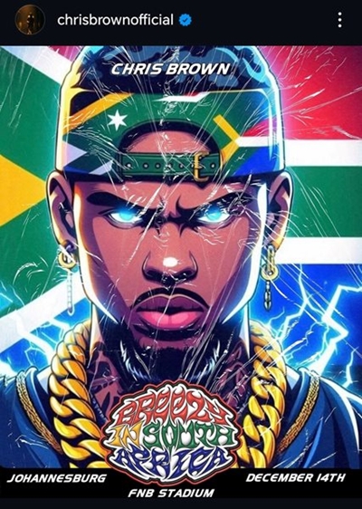 Chris Brown in SA: Performance date and venue announced