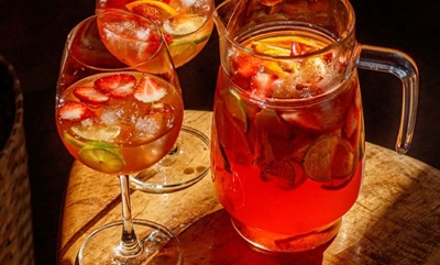 Sip into the holidays with fresh strawberry Sangria