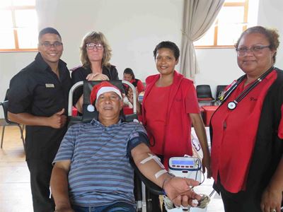 Bloedbank in die rooi