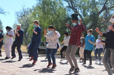 Midland staff bust a move