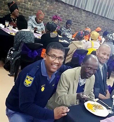 Police treat the elderly