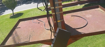 Christmas Lights Vandalised