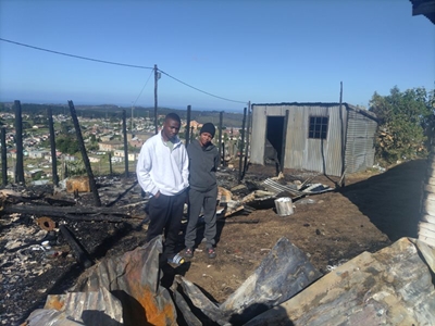Nine shacks were burnt down in Khayalethu