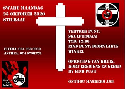 Vreedsame protesoptog teen plaasmoorde