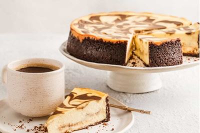 Coffee swirl cheesecake 