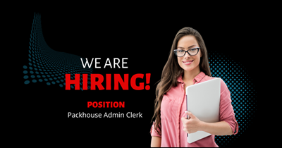 Job vacancy: GE Packhouse Admin Clerk 