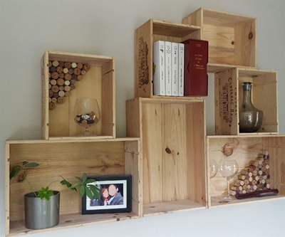 DIY shelves will add personality to your indoor spaces