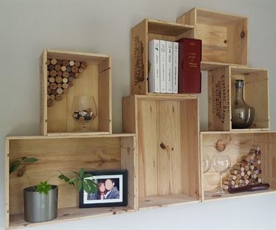 DIY shelves will add personality to your indoor spaces
