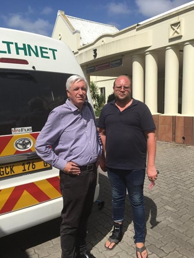 Mayor visits bus bomb victims in hospital