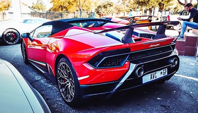 Lamborghini SA club visits Mossel Bay