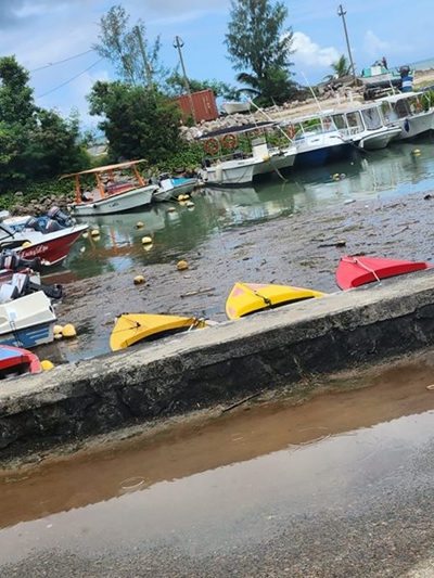 Danabaai-paartjie in Seychelles tydens ontploffing