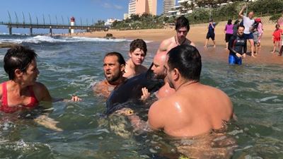 Heroes save dolphin in distress