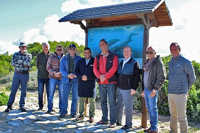 Nuwe walvisbord by Stilbaai uitkykpunt