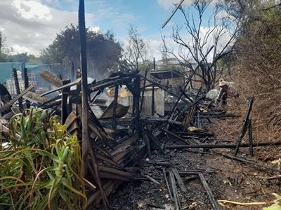 Bejaarde vrou sterf in vlamme