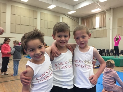 Youngsters show off gymnastic skills